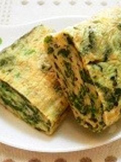 お弁当にほうれん草の玉子焼き-レシピのメイン写真