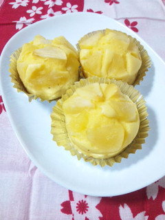すご~くしっとり♪煮りんごの蒸しケーキ-レシピのメイン写真