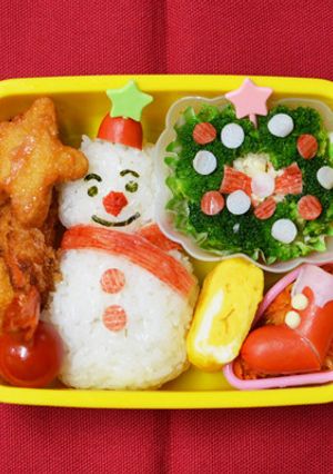 クリスマスに☆スノーマンのキャラ弁-レシピのメイン写真
