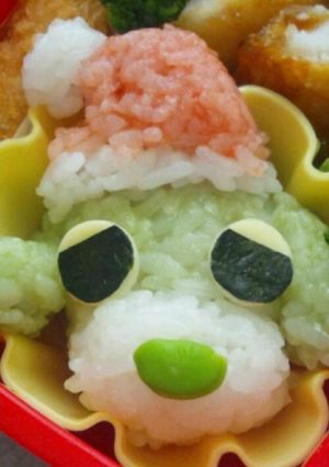 お茶犬のクリスマス☆キャラ弁-レシピのメイン写真