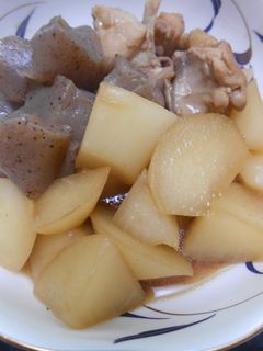大根とこんにゃくと鶏もも肉の煮物-レシピのメイン写真