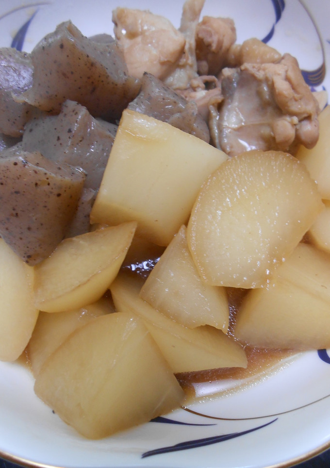 大根とこんにゃくと鶏もも肉の煮物-レシピのメイン写真