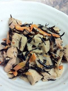 ひじきと高野豆腐の煮物-レシピのメイン写真
