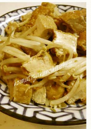 簡単もやしと厚揚げ豆腐のちゃちゃっと炒め-レシピのメイン写真