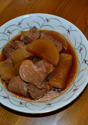 大根と塩糀付けひれ肉の煮豚-レシピのメイン写真