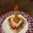 乳・卵アレルギーのバースデーケーキ