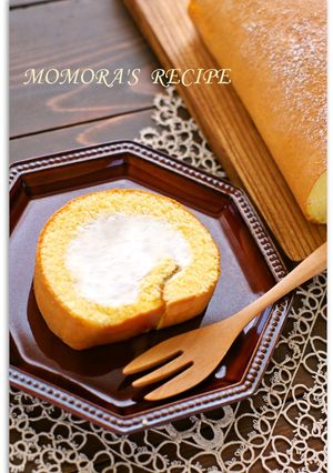 生地材料3つ♬ふわふわ簡単ロールケーキ♡-レシピのメイン写真