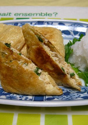 油揚げの鶏挽肉詰め-レシピのメイン写真