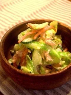 *給食の味♪キャベツたっぷりツナサラダ*-レシピのメイン写真