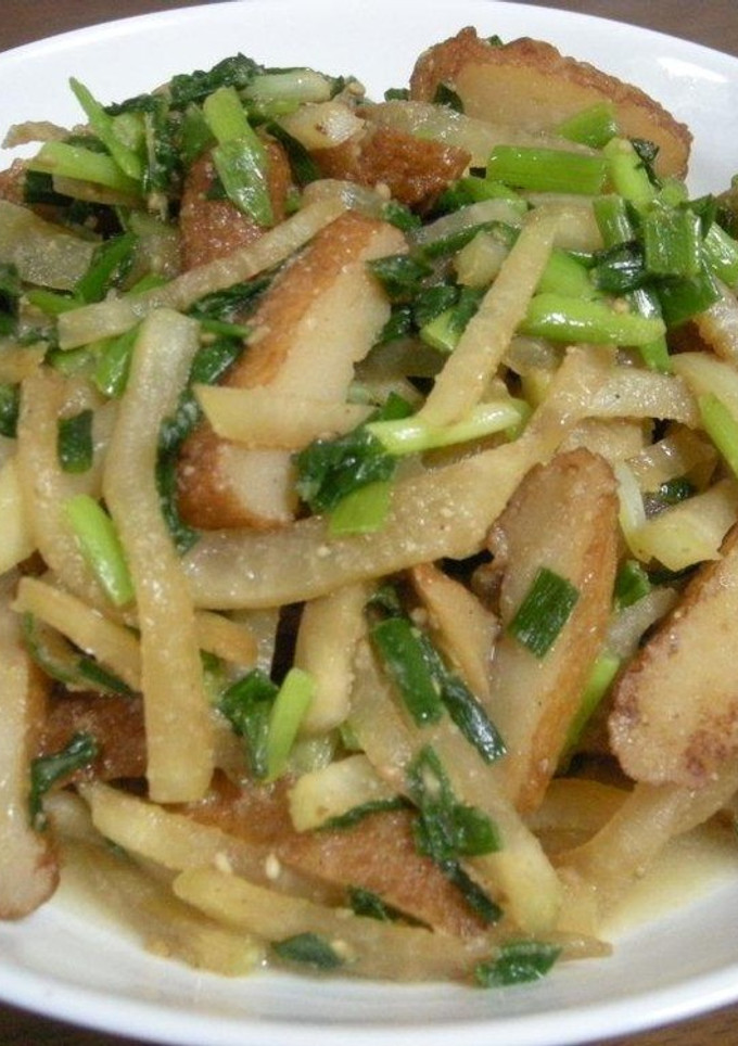大根とさつま揚げの炒め物-レシピのメイン写真