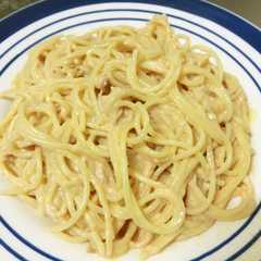 簡単ツナマヨパスタ～カルボナーラ風～-レシピのメイン写真