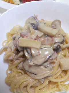 簡単☆きのこクリームパスタ-レシピのメイン写真