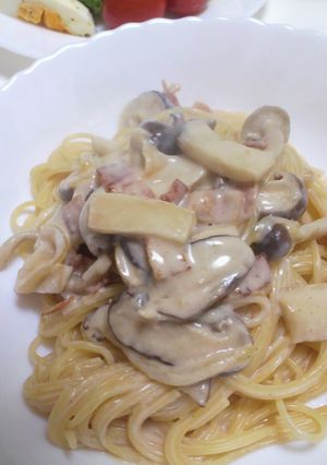 簡単☆きのこクリームパスタ-レシピのメイン写真