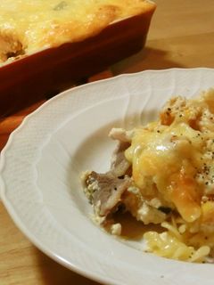 *白和え風♪かぼちゃと豚肉のグラタン*-レシピのメイン写真