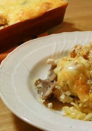 *白和え風♪かぼちゃと豚肉のグラタン*-レシピのメイン写真