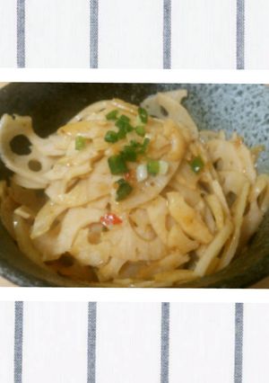 豆板醤で蓮根きんぴら♪-レシピのメイン写真