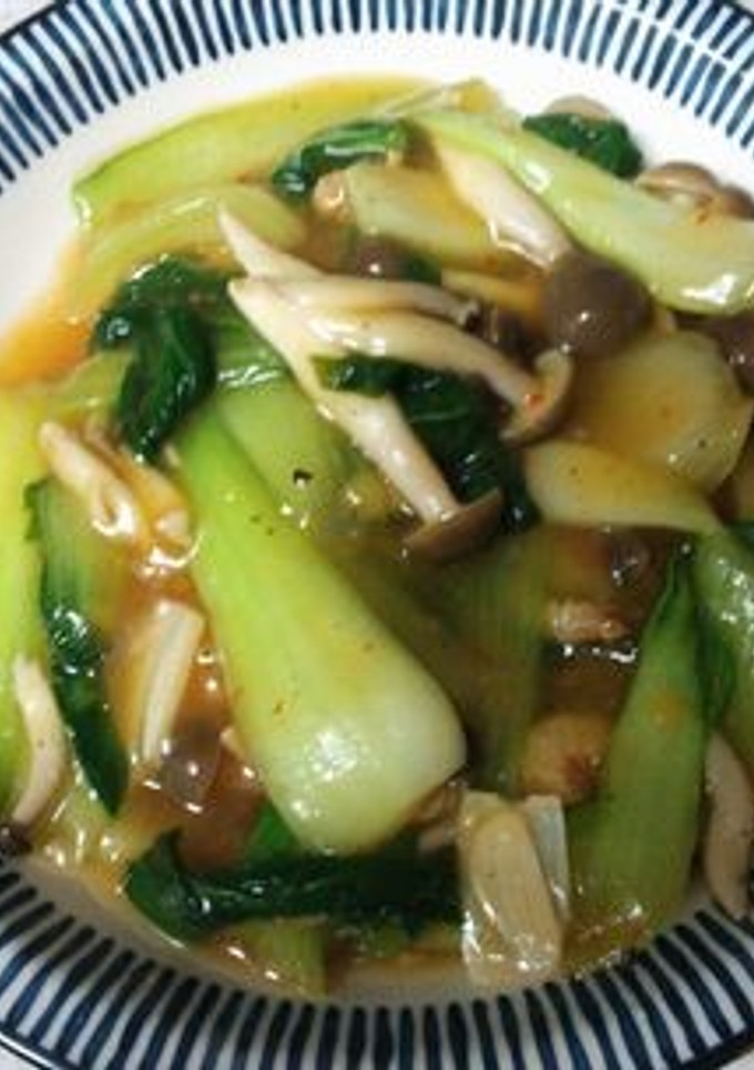 青梗菜と干しえびとシメジの炒め物～♪-レシピのメイン写真