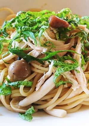 ささみの簡単和風スパ-レシピのメイン写真