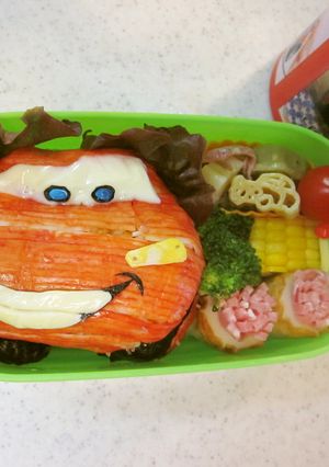 カーズ　マックイーン　キャラ弁当-レシピのメイン写真