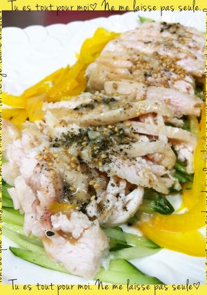 レンジでチン！簡単☆蒸し鶏サラダ-レシピのメイン写真