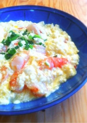 海老と豆腐のふわふわ卵とじ-レシピのメイン写真