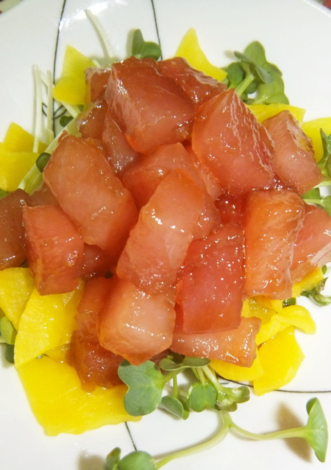 マグロの漬けタク(☆o☆)-レシピのメイン写真