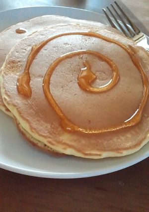 しっとりふわふわ豆乳ホットケーキ-レシピのメイン写真
