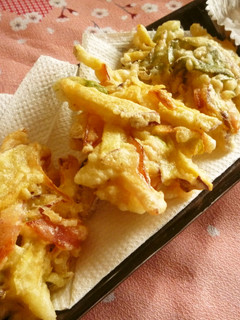さつまいもとハム☆とネギのかき揚げ♪-レシピのメイン写真