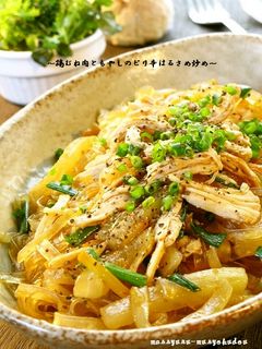 ■鶏むね肉ともやしのピリ辛はるさめ炒め■-レシピのメイン写真