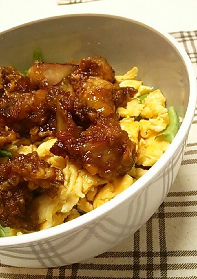 時短*甘からあげ丼*お惣菜の唐揚げ使用-レシピのメイン写真