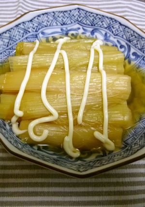 ホワイトアスパラ?長ネギのコンソメ煮-レシピのメイン写真