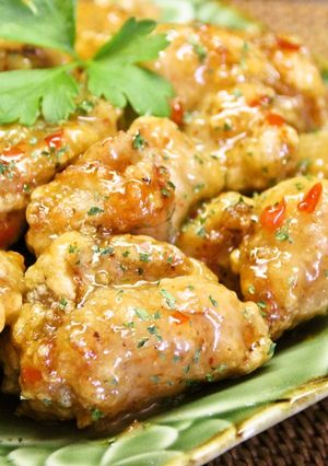 鶏もものアジアン唐揚げ☆スイチリマヨ和え-レシピのメイン写真