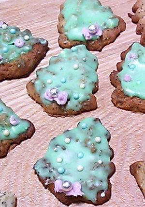 Xmas☆ツリー型のキラキラクッキー-レシピのメイン写真