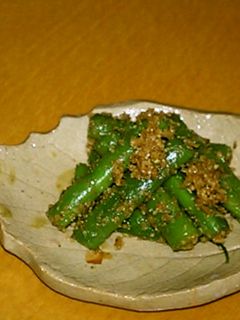 いんげんのごま和え♪-レシピのメイン写真