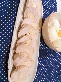【糖質制限】ラカントで作る自家製鶏ハム-レシピのメイン写真