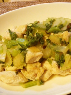 鶏ムネ肉とセロリの簡単塩炒め-レシピのメイン写真