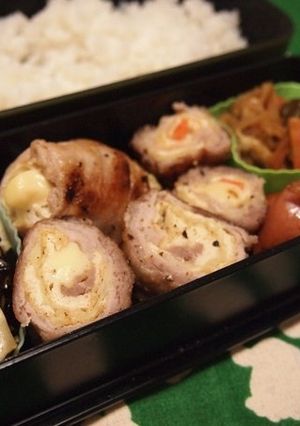 お弁当おかず！豚とお揚げとチーズくるくる-レシピのメイン写真