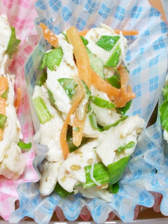 お弁当にも☆鶏むね肉と野菜のゴマドレ-レシピのメイン写真