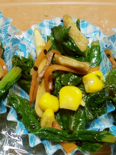 お弁当にも☆カブ葉と豚肉の炒め物 冷凍可-レシピのメイン写真