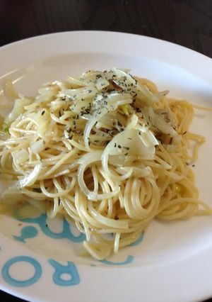 ネギたっぷりペペロンチーノ風パスタ-レシピのメイン写真