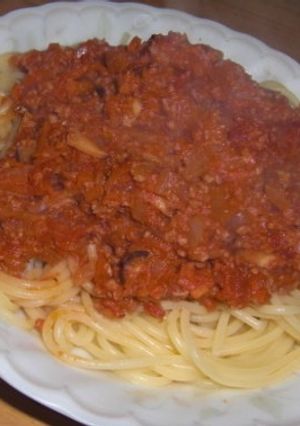 時間がかかるミートソースのスパゲッティ-レシピのメイン写真