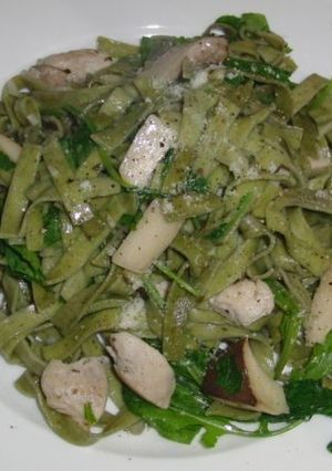 鶏肉とエリンギのスパゲティ（ほうれん草）-レシピのメイン写真