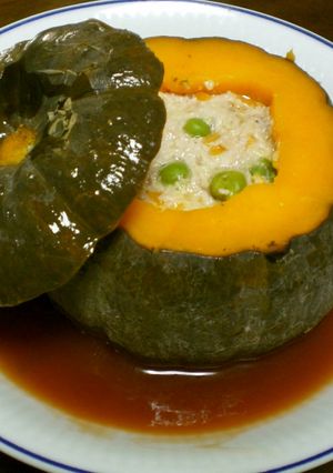 圧力鍋でかぼちゃ丸ごとイタリアン♪-レシピのメイン写真