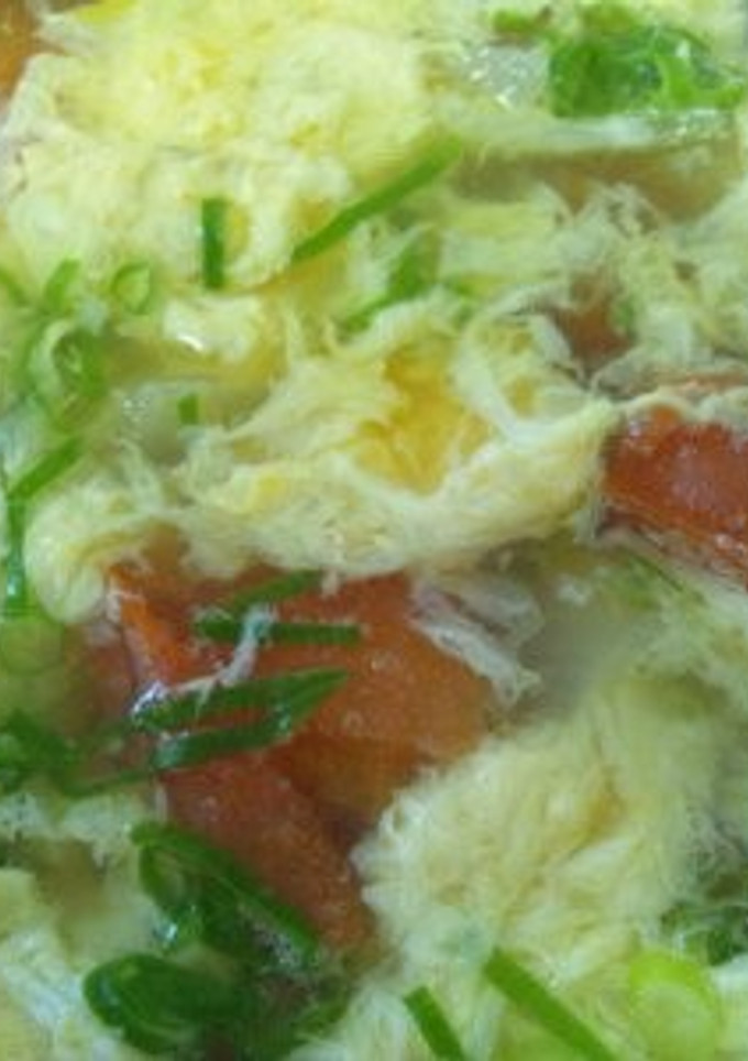 簡単！トマトと卵のスープ-レシピのメイン写真