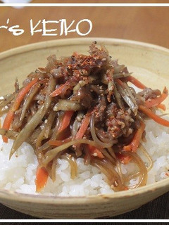 【農家のレシピ】きんぴら丼-レシピのメイン写真