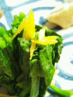 ほうれん草の柚子おひたし-レシピのメイン写真