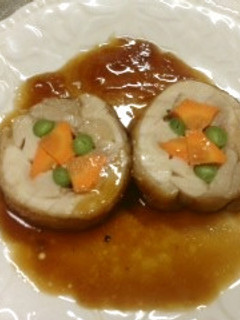 クリスマス&おせち✿甘辛♬チキンロール-レシピのメイン写真