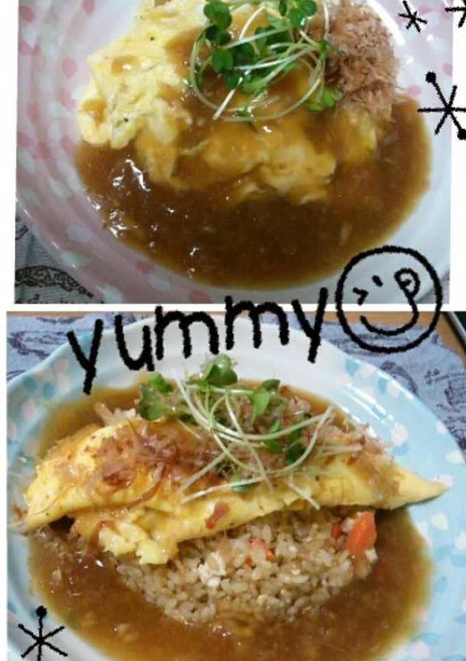 激ウマ！！簡単★和風あんかけオムライス-レシピのメイン写真