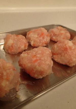コンニャク　DE　鶏肉団子-レシピのメイン写真