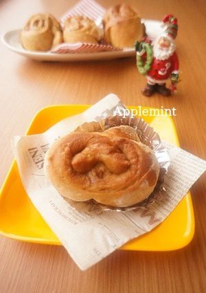 黒蜜きなこのハート型ロールパン-レシピのメイン写真